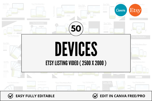 50 Device Etsy Video Mockup: Elevate Your Digital Product Presentation