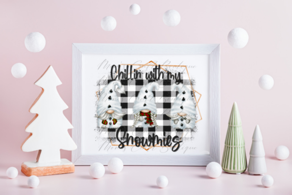 Chillin' with My Snowmies Gnome PNG: A Design Asset for Winter Projects