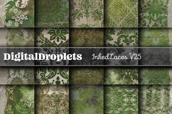 Elevate Your Designs with Vintage Texture: Inked Laces Vol. 25