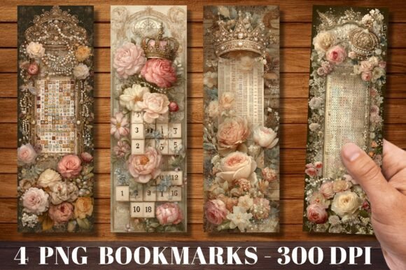 Elevate Your Projects with Vintage Floral Crown Journal Bookmark