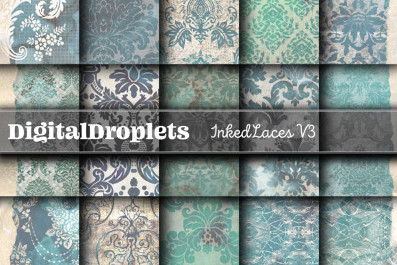 Inked Laces Vol. 3 | Vintage Textures for Modern Design