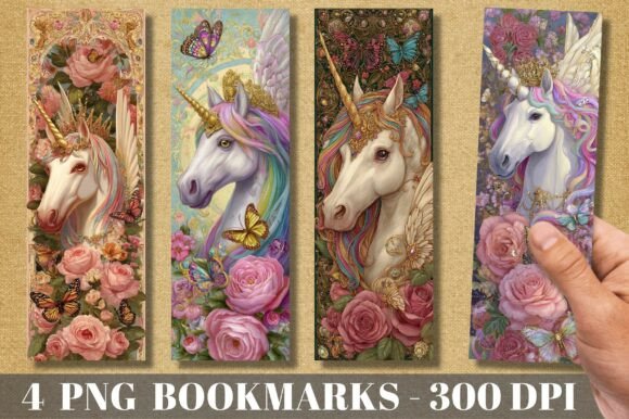 Royal Rose Unicorn Fantasy PNG Bookmark: A Designer's Guide